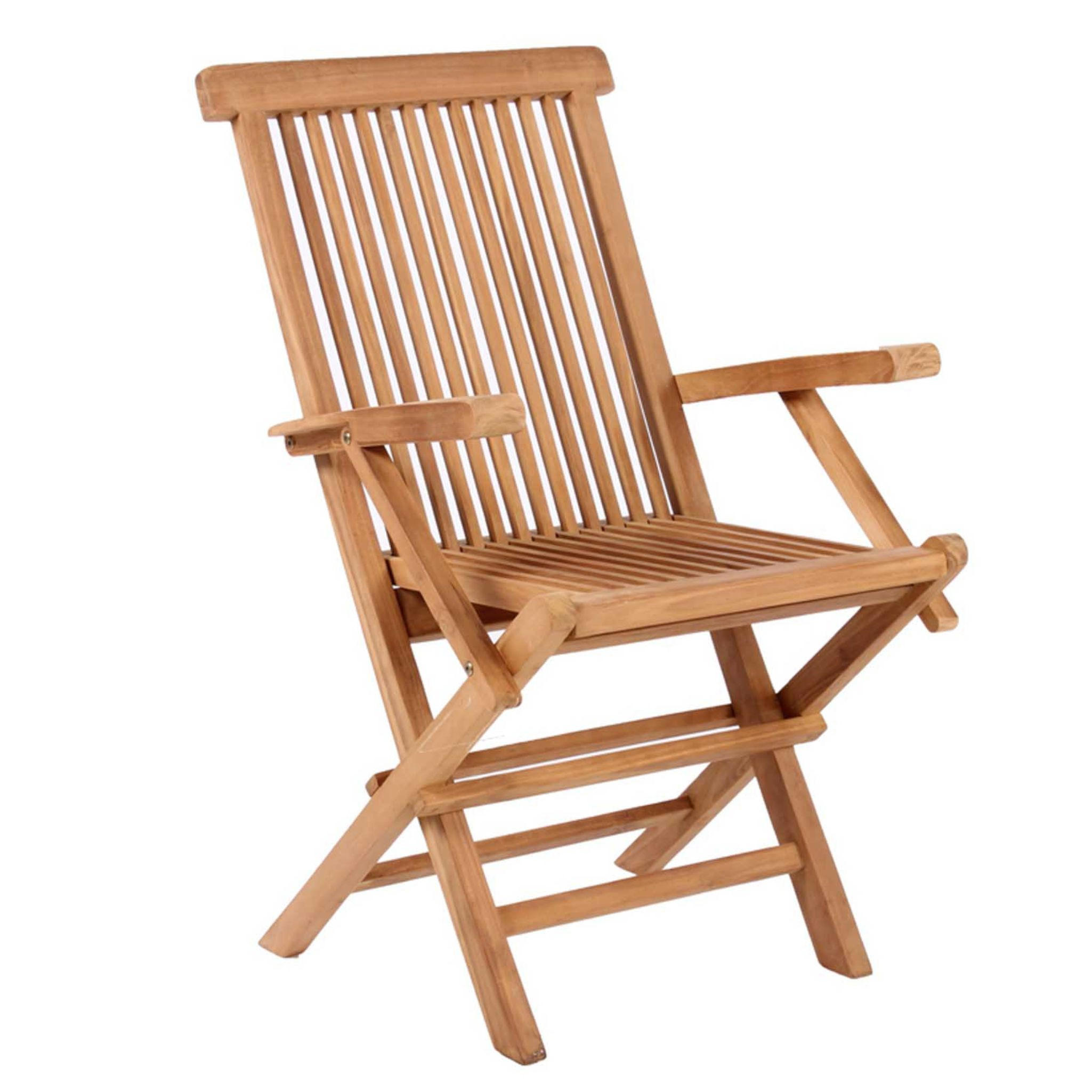 GARTENSTUHL Andover Teak - Naturfarben, Naturmaterialien/Holz (53/89/60cm) - Mr. Deko