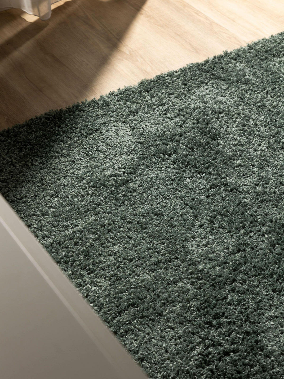 HOCHFLORTEPPICH Soho Hellgrün 160x160 cm - Hellgrün, Kunststoff (160/160cm) - benuta