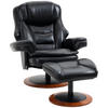 RELAXSESSEL, Fernsehsessel, Schwarz - Schwarz, Leder (97/104/94cm) - HOMCOM