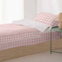 KINDER schlafsack Vichy Rosa 90x200 cm Ohne füllung - Pink, Textil (90/200cm) - Happy Friday