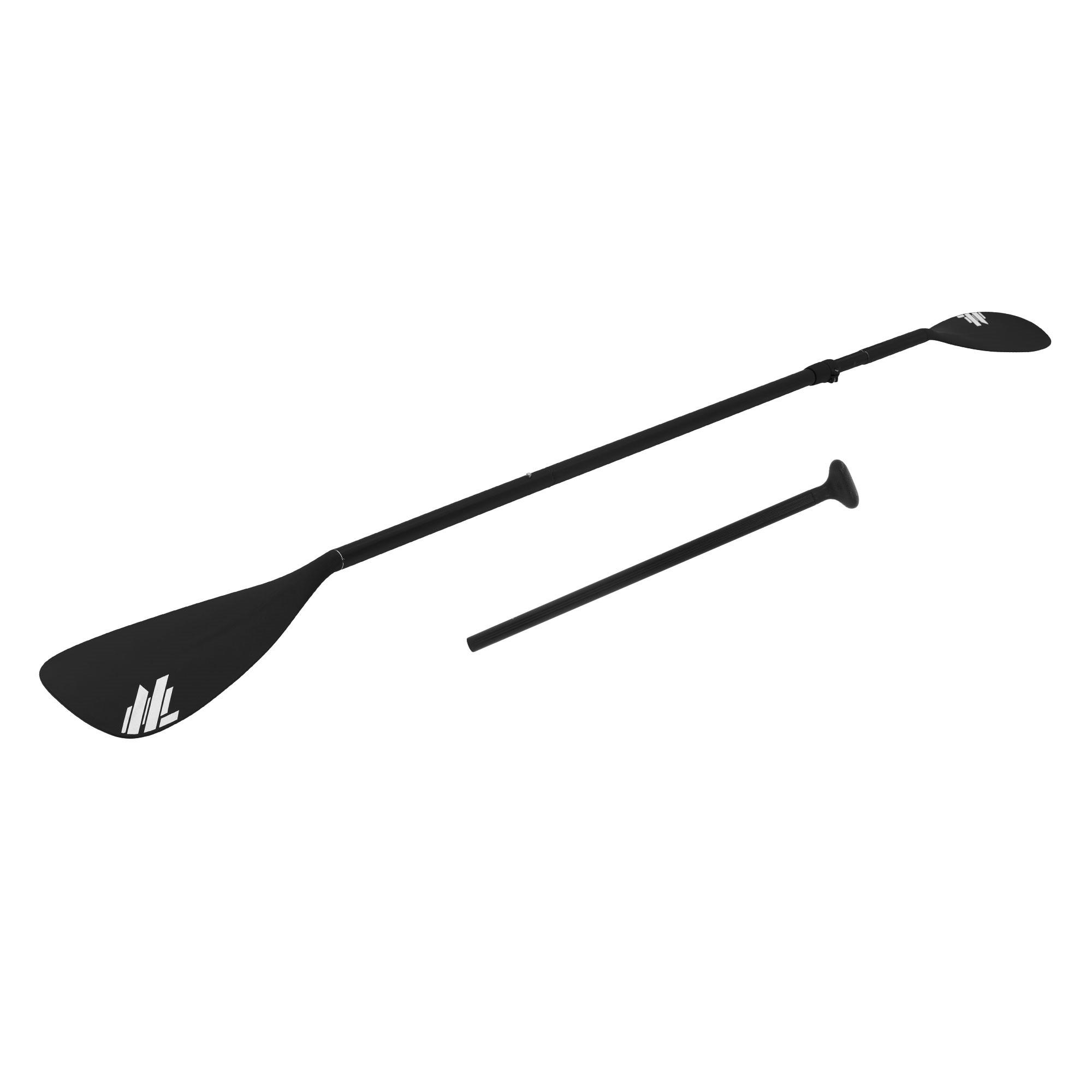 ECD-Germany Doppelpaddel Schwarz 0.01x220x220 cm