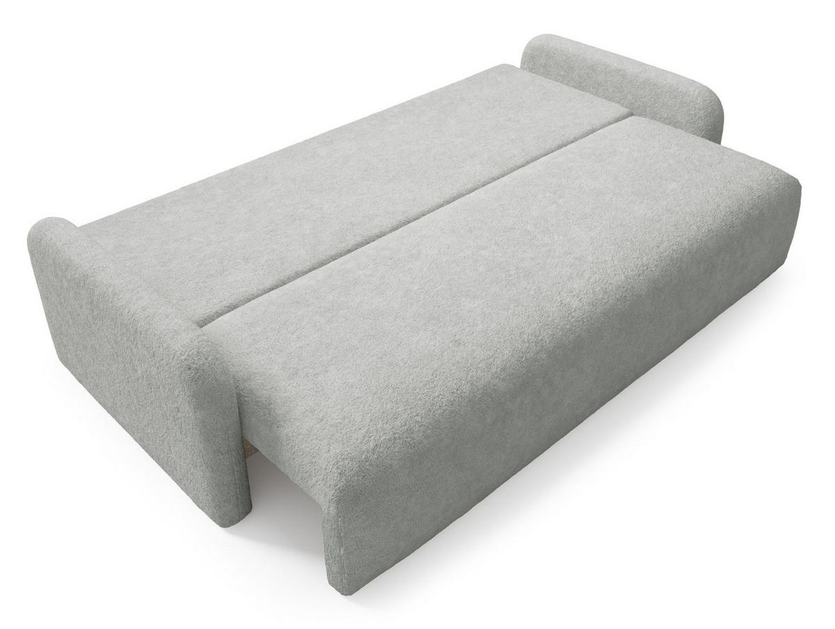 SOFA Grau RAVI Mit Bettkasten Fredo 30 - Grau, Textil (218/90/88cm) - Sepro Meble