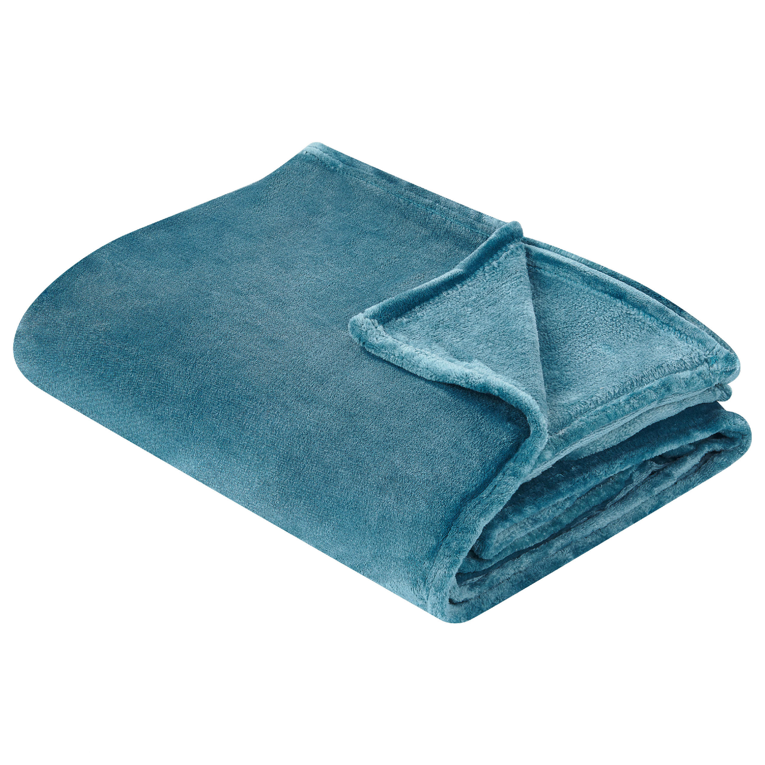 DECKE Blau Bayburt 200/220 cm - Blau, Textil (200/220cm) - Beliani