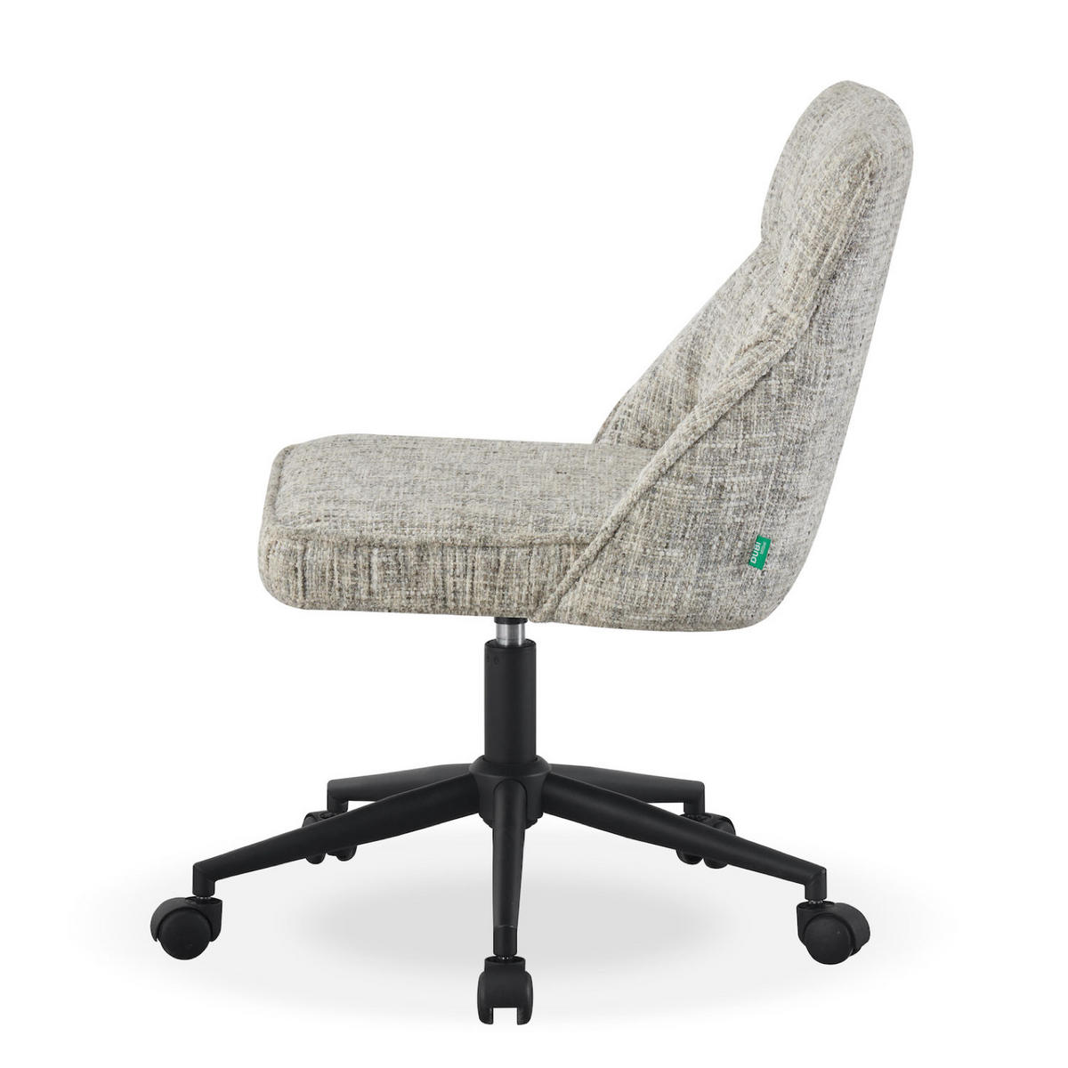 BÜROSTUHL NORA Grau höhenverstellbar 360°drehbar - Schwarz/Grau, Kunststoff/Textil (61/83/64cm) - DUBI Möbel