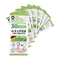 WASSERAUFBEREITUNGSTABLETTEN 30 Stk inkl. 10L Faltkanister Camping Outdoor Trinkwasser - Transparent/Weiß, Kunststoff (20/25/8cm) - JUNG