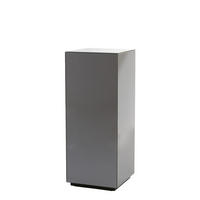 BLUMENSÄULE Daxton Grau 40/40/100 cm - Grau, Glas (40/40/100cm) - Light & Living