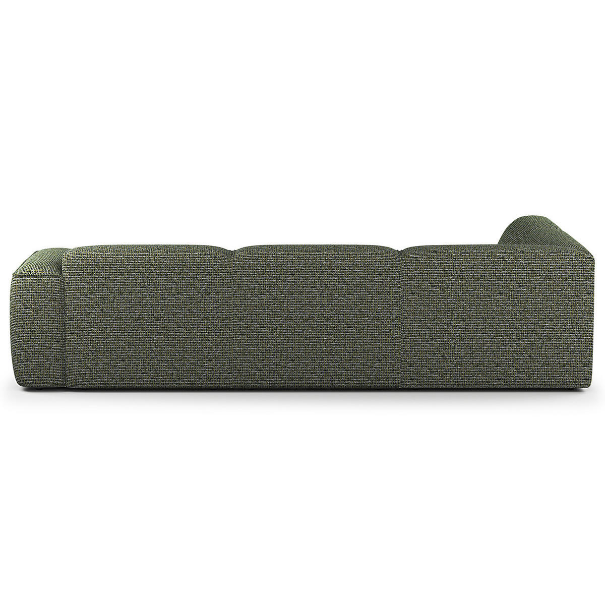 3-SITZER ECKSOFA mit Recamiere - Schwarz/Grün, Kunststoff/Textil (295/231cm) - home24