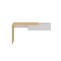 KONSOLENSCHREIBTISCH - 150 cm x 55 cm - Holz, Platte - Naturfarben Hell, Weiß - MOLAWA - Naturfarben/Weiß, Holz (150/74.5/55cm) - Vente-Unique