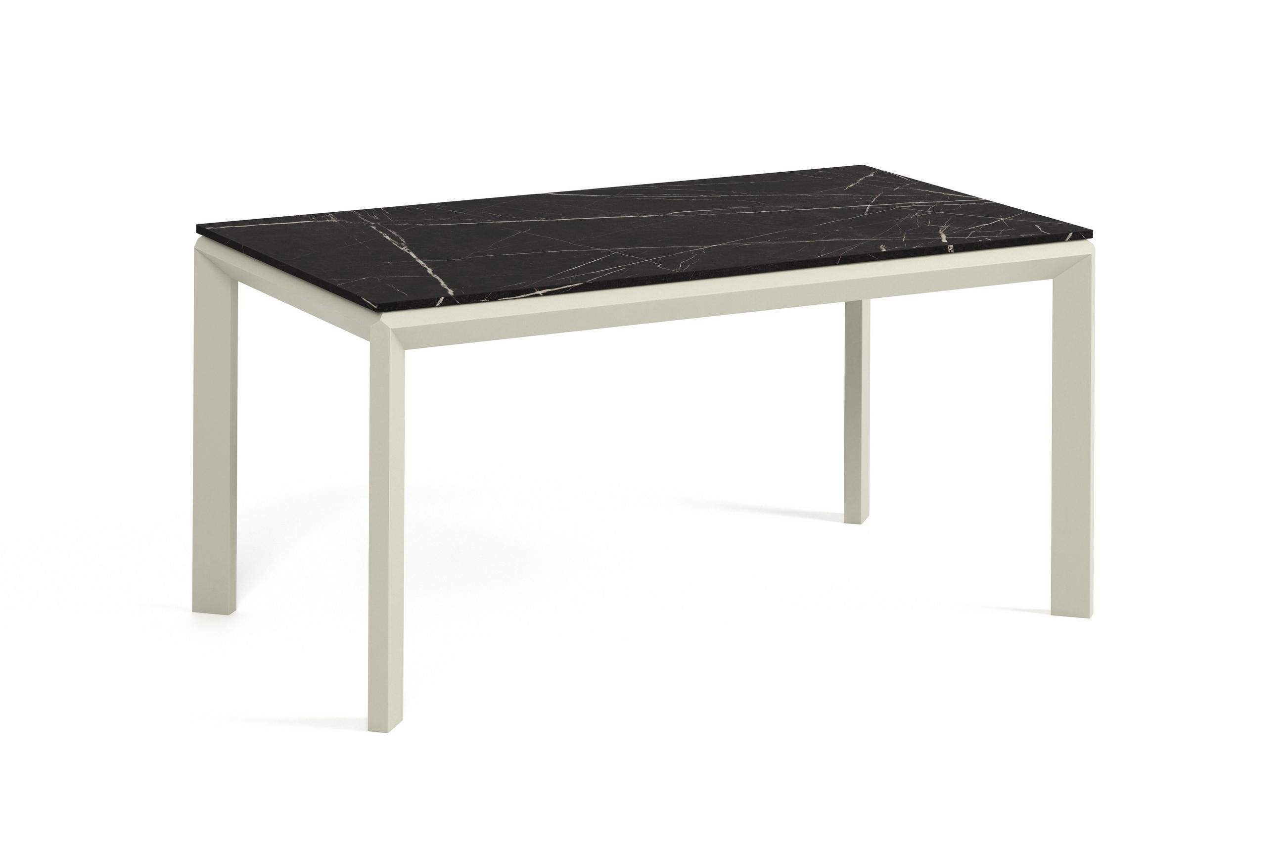 ESSTISCH FADO - Kaschmir/Graphitfarben, Holzwerkstoff (90/160/76cm) - Meblini
