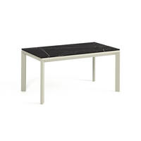 ESSTISCH FADO - Kaschmir/Graphitfarben, Holzwerkstoff (90/160/76cm) - Meblini