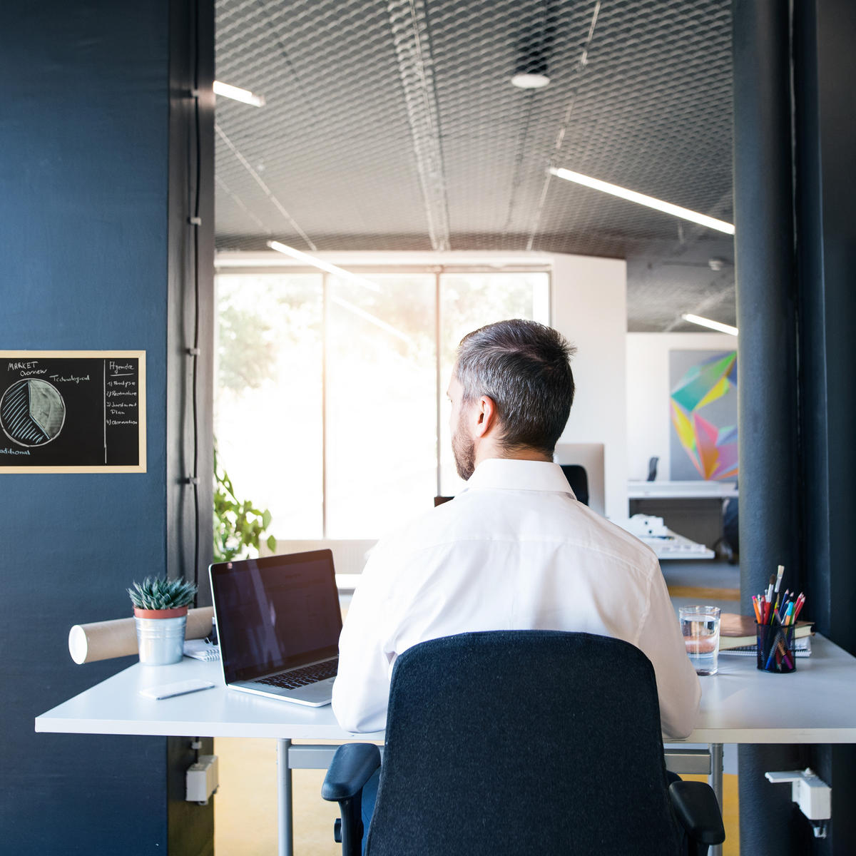 KREIDETAFEL - Schwarz, Holz/Holzwerkstoff (40/30/2cm) - Relaxdays