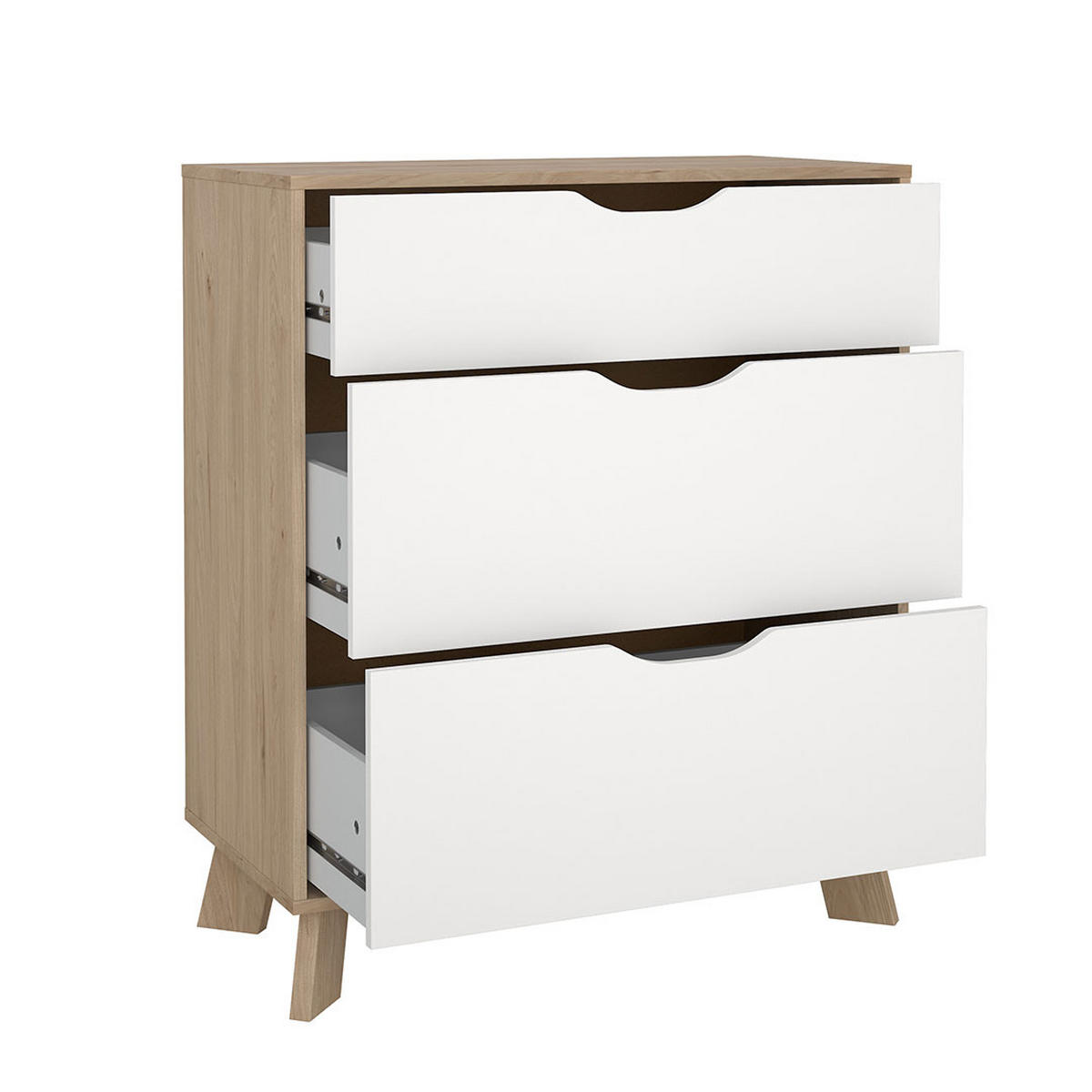 KOMMODE, Ikast, Eiche, Holzwerkstoff, 79 x 40 x 93 cm - Eichefarben, Holzwerkstoff (79/93/40cm) - ebuy24
