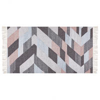 TEPPICH geflochten Nakkas 150/80 cm - Multicolor, Naturmaterialen (80/150cm) - Beliani