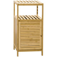 BADEZIMMERSCHRANK - Naturfarben, Holzwerkstoff (36.5/67/33cm) - Kleankin