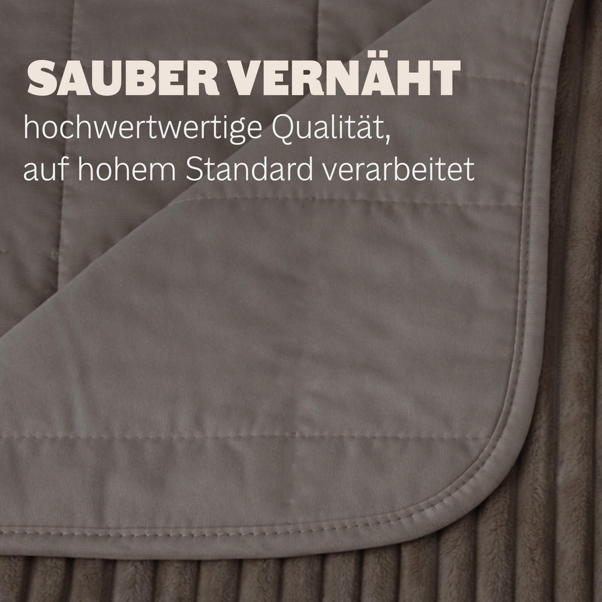 TAGESDECKE Wende-Design 200x220cm Granit - Grau, Kunststoff/Textil (220/200cm)