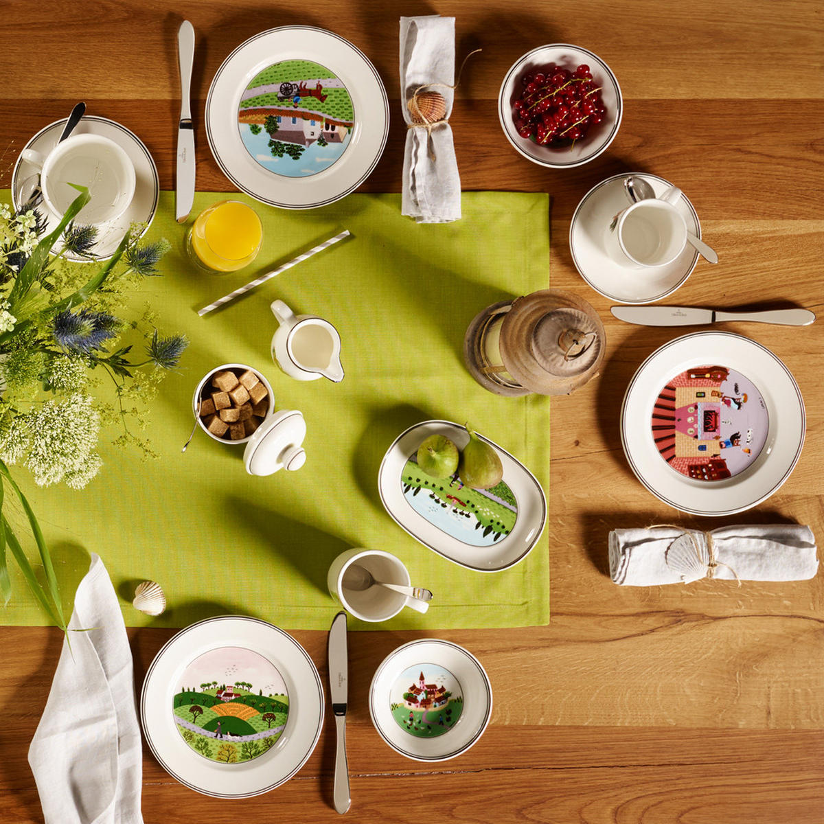 SUPPENTELLER JÄGER Design Naif bunt ø 21 cm - Multicolor, Keramik (21cm) - Villeroy & Boch