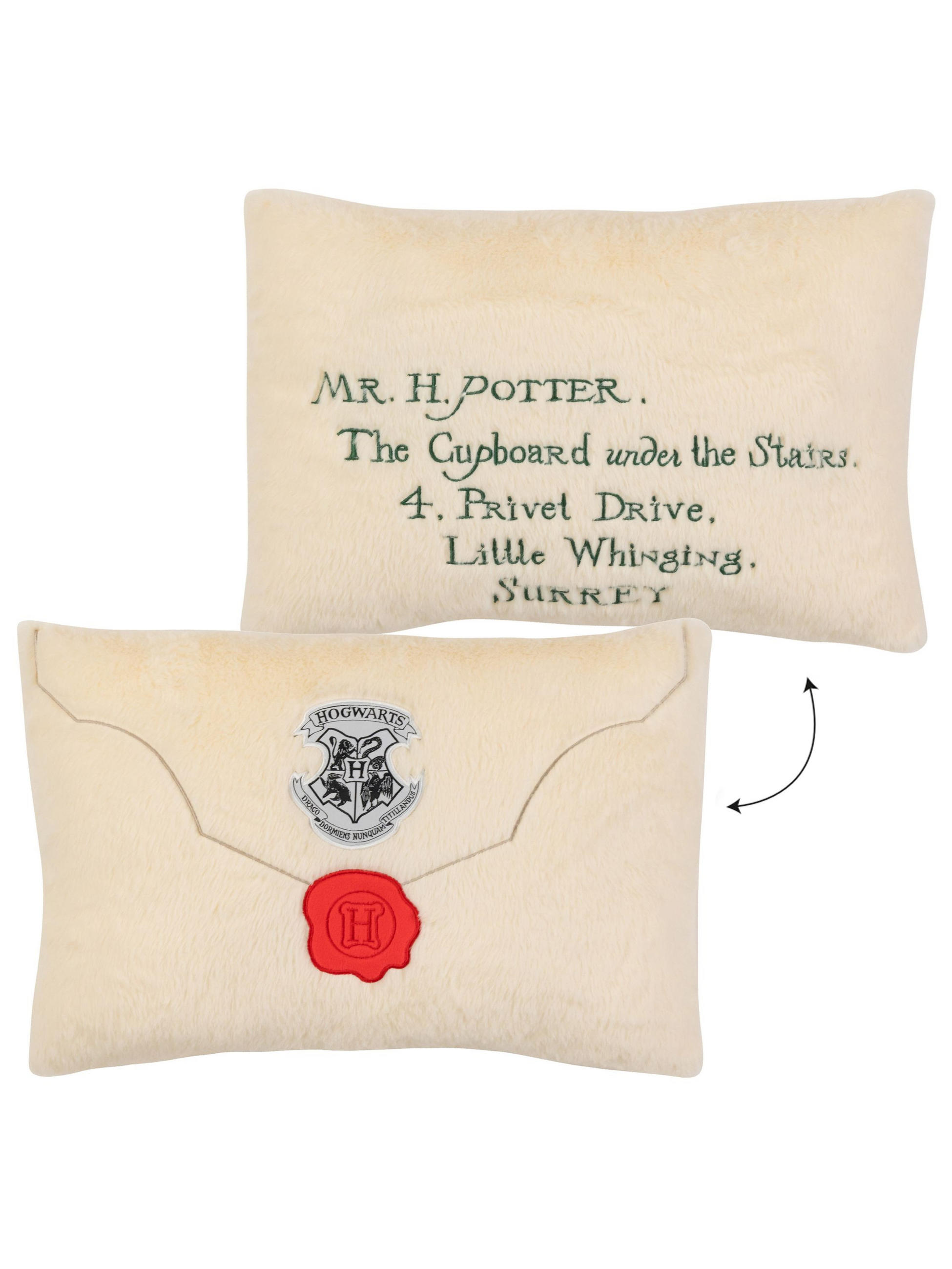 KINDERKISSEN Harry Potter Hogwarts Aufnahmebrief Brief Beige 30 x 45 cm - Beige, Textil (45/30cm) - United Labels