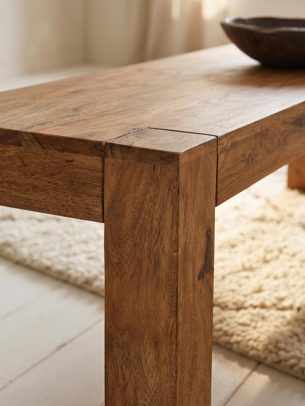 SITZBANK Massivholz Landhausstil handgefertigt, Beige 140x35x45 cm - Beige, Holz (140/45/35cm) - KADIMA DESIGN