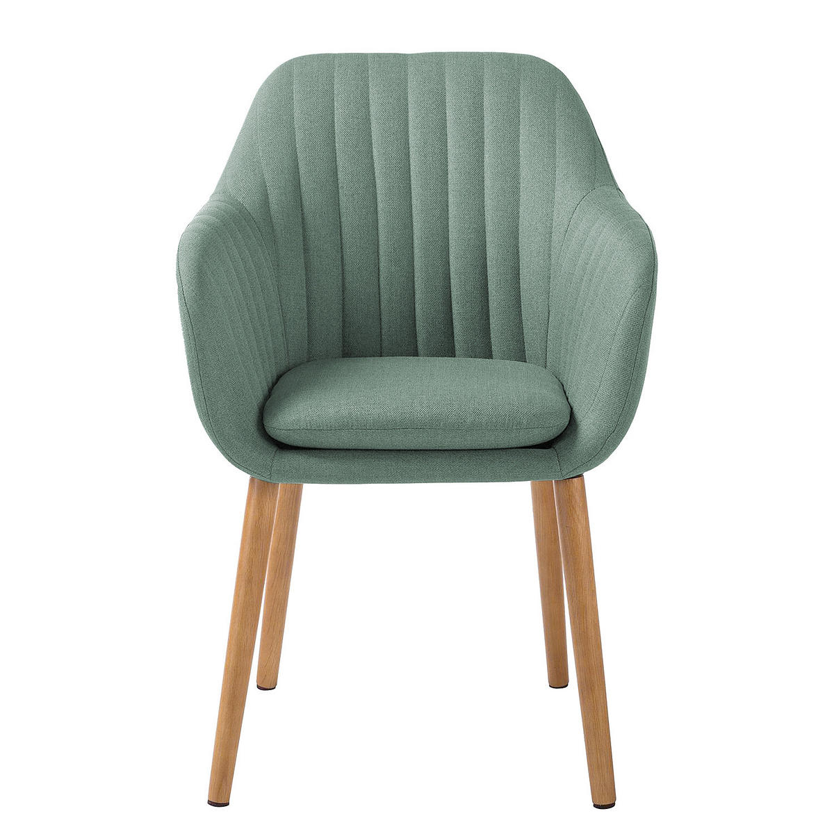 ARMLEHNENSTUHL - Typ A - Mintgrün/Grau, Holz/Textil (57/83/61cm) - home24