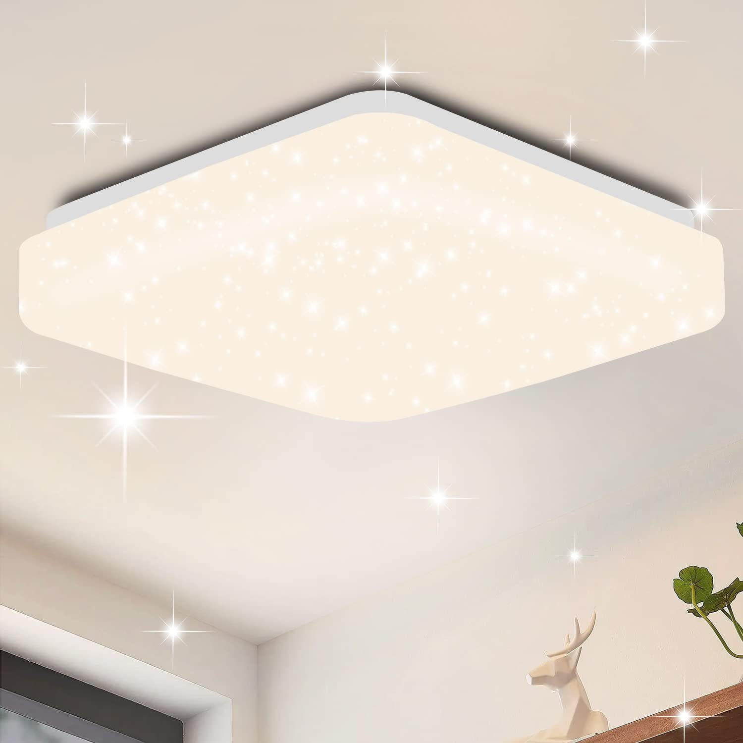 LED-DECKENLEUCHTE Loki 21/19/4cm - Weiß, Kunststoff (21/19/4cm) - ZMH