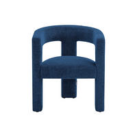 SESSEL mit gerader Rückenlehne - 1 Person - stoff - blau Favina - Blau, Textil (64/75/59cm) - Vente-Unique