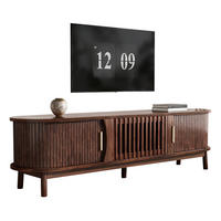 TV-ELEMENT mit Schiebetür und Klapptür 165 x 39,5 x 46 cm MDF Braun - Braun, Holzwerkstoff (39.5/46/165cm) - Beauniv