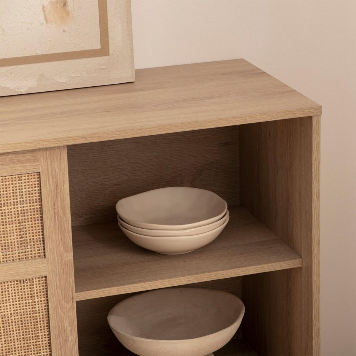 ANRICHTE NIEDRIGE Ikigai Natürlich 150 cm x 80 cm - Naturfarben, Holzwerkstoff (150/80/40cm) - Klast Home