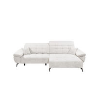 ECKSCHLAFSOFA mit Schlaffunktion & elektrischer Sitztiefenverstellung - Ecru/Beige, Holz/Holzwerkstoff (170/297cm) - ed exciting design