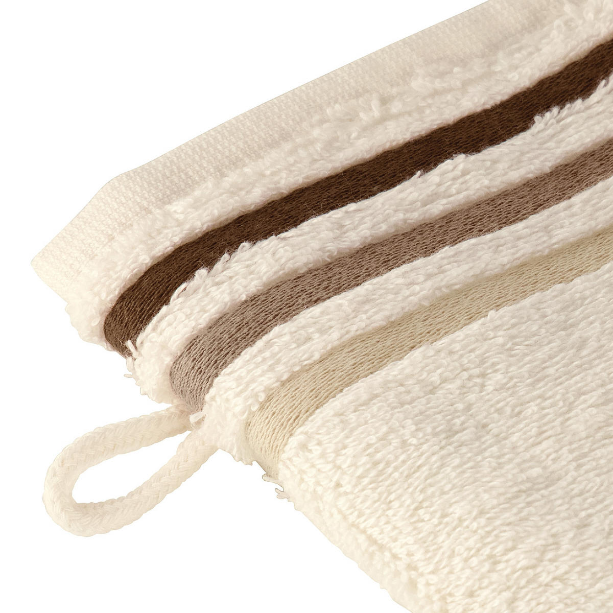 WASCHHANDSCHUHSET Skyline Color - 5-teilig - 16 x 22 cm - Creme - Creme, Textil (16/22cm) - SCHIESSER