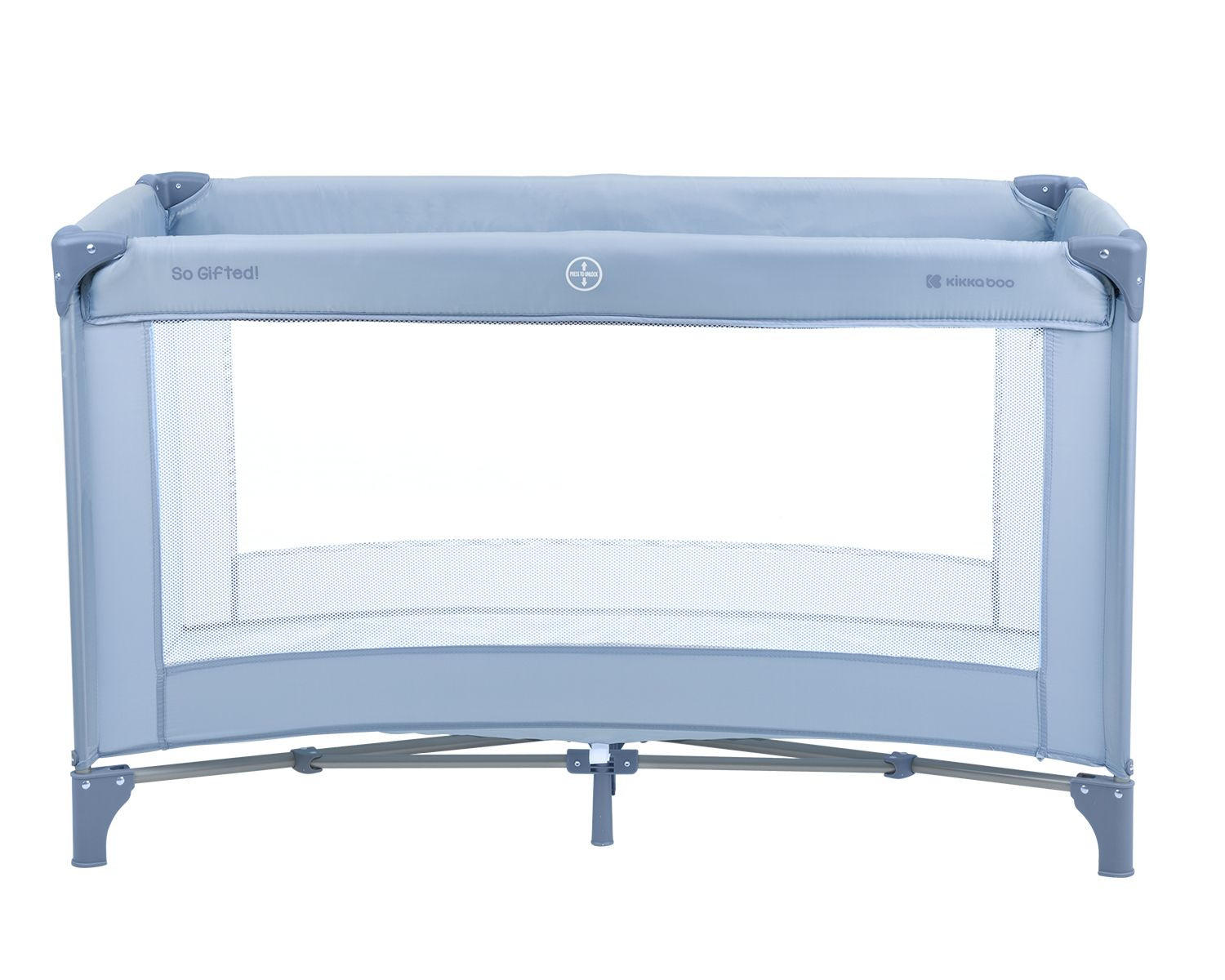 REISEBETT so gifted Blau P weiche Matratzenauflage, Seiteneingang - Blau, Metall (60/120cm) - Kikka boo