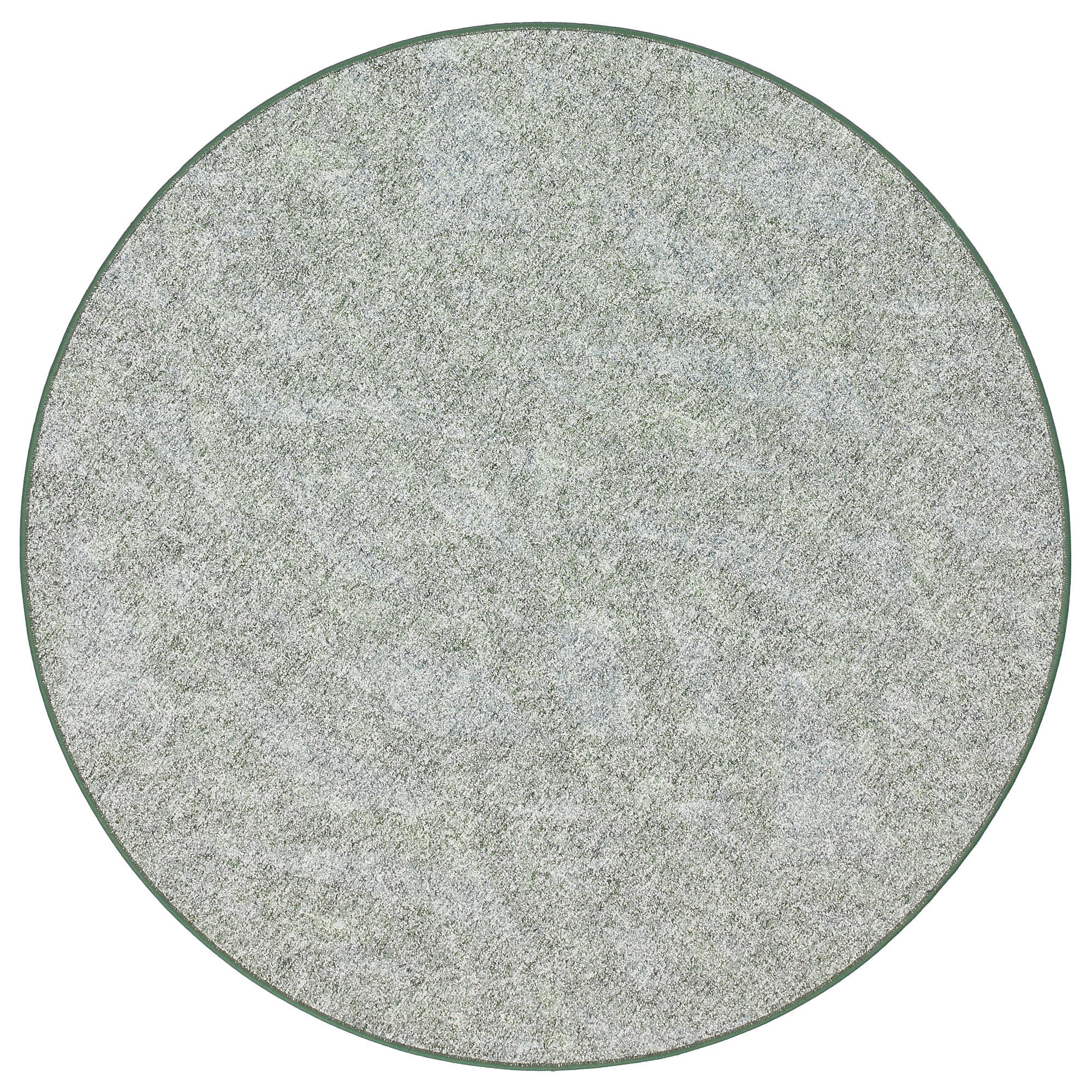 SCHLINGENTEPPICH MEMORY MELIERT RUND - Grün, Textil (200/200cm) - Snapstyle