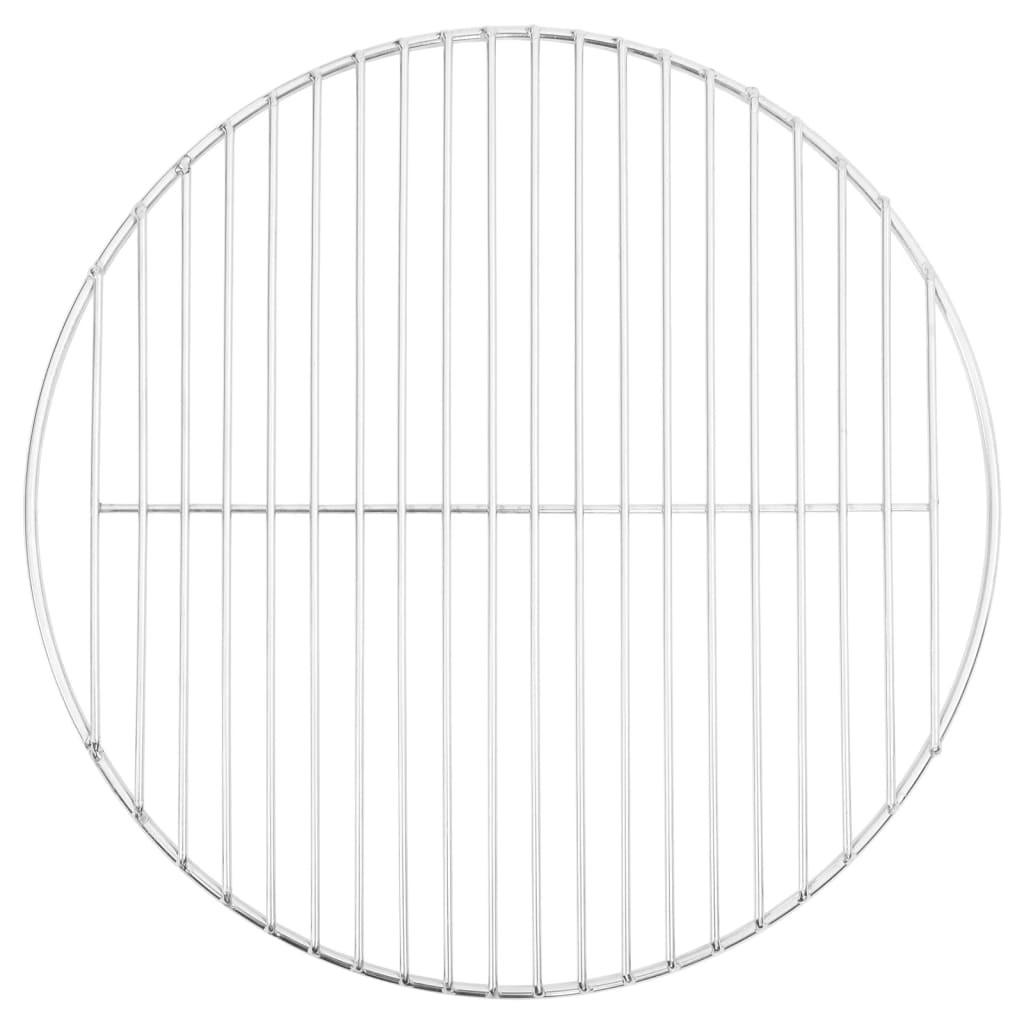 GRILLROST Rund Ø40 Cm 304 Edelstahl - Silberfarben, Metall (40/40cm) - vidaXL