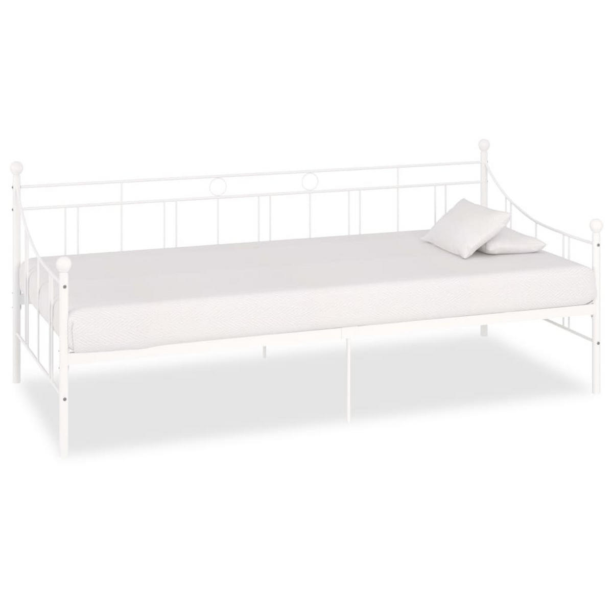 METALLBETT Henson 95/208 cm - Weiß, Metall (90/200cm) - Nettlife