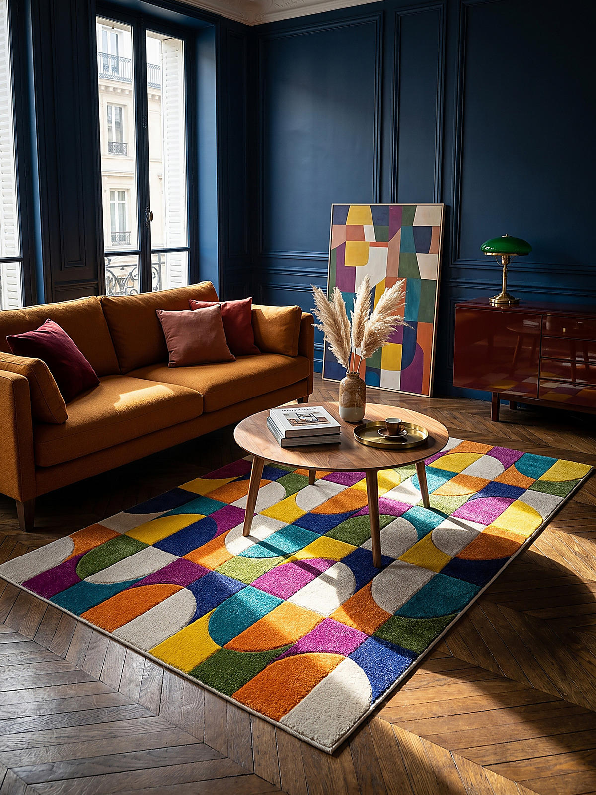 TEPPICH Bunt-Retro-Geometrisch, langlebig QUAGGY, Multi 200x290 cm - Multicolor, Textil (290/200cm) - KADIMA DESIGN