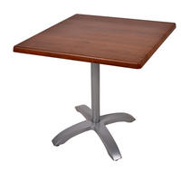 BISTROTISCH Katja 70x70cm Quadratisch Dunkelbraun Holz Cafétisch - Dunkelbraun, Holz (80/80/66cm) - DELUKE