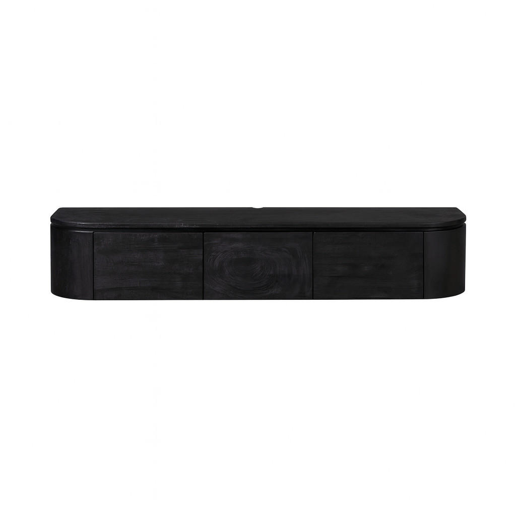 TV-MÖBEL Excellent Schwarz 35/160/45 cm - Schwarz, Holz (160/45/35cm) - Starfurn