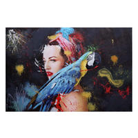 ÖLGEMÄLDE FRAU HANDGEMALT Mehrfarbig - Multicolor, Textil (120/80cm) - MCW