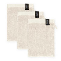 WASCHHANDSCHUH BAUMWOLLE SENSE 3ER SET - Creme, Textil (16/21cm) - Schöner Wohnen