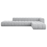 ECKSOFA modulares Sofa Zuvon-L2 - 387x177x70 cm Grau - Grau, Holzwerkstoff/Textil (387/177cm) - ALTDECOR