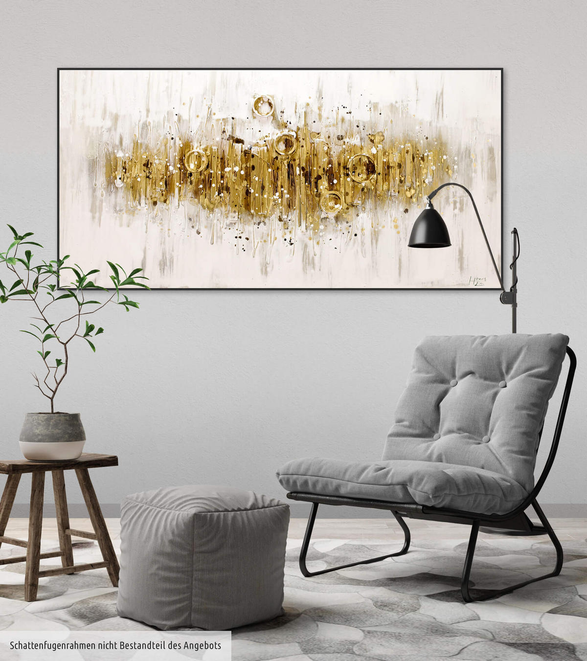 ÖLGEMÄLDE 120/60 cm - Braun, Holz/Textil (120/60cm) - KUNSTLOFT
