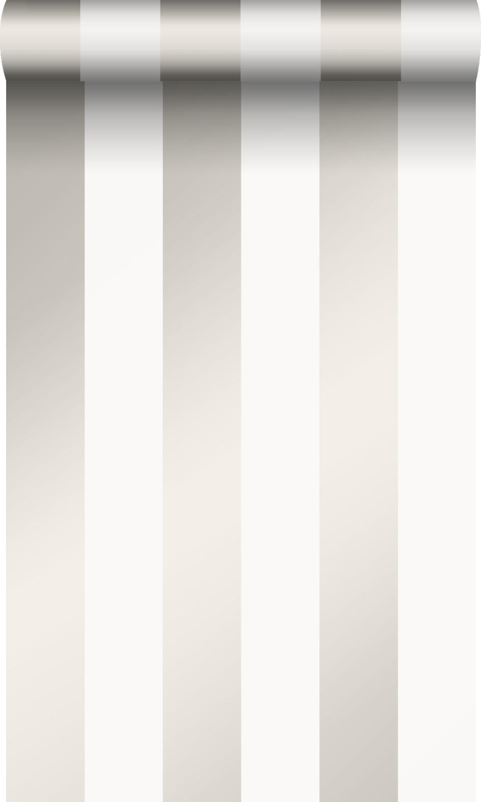 TAPETE Streifen 53 cm x 10.05 m - Weiß, Papier (53/1000cm) - Origin Wallcoverings