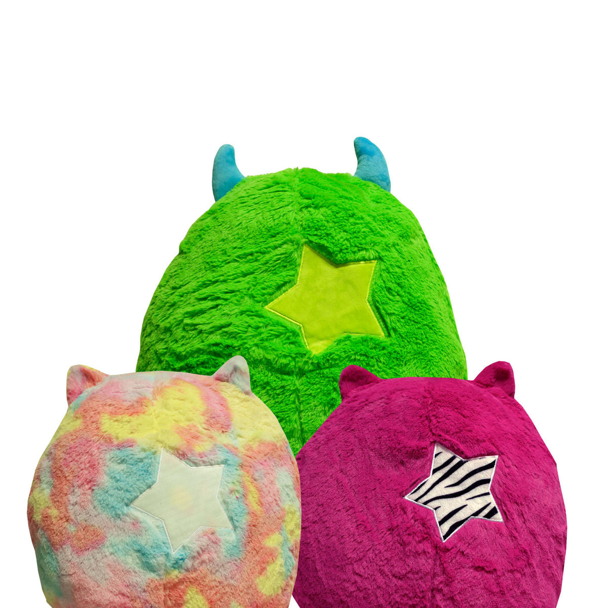 KUSCHELKISSEN Monster 45 cm Plüsch Kissen Fuchsia - Magenta, Textil (40/45cm) - TiborTex