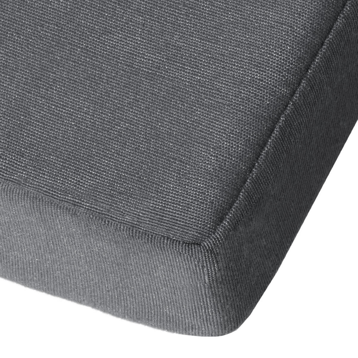 DECKCHAIRAUFLAGE Loftlux DC 175/45/5 cm Graphitgrau - Grau, Textil (45/5/175cm) - Beautissu 