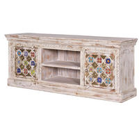 TV-SCHRANK aus Holz mit Keramikdetails - Perlmutt, Holz (150/60/40cm) - Giner y Colomer