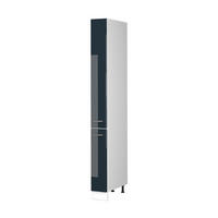LEKÁRENSKÁ SKRINKA Fame-Line, Tmavo modrá vysoký lesk/biely, 20 cm - biela/tmavomodrá, kompozitné drevo (20/206.8/58cm) - Vicco