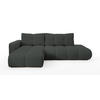 ECKSOFA DUCA L-S Grau Jersey mit Schlaffunktion - Dunkelgrau, Holz (266.5/266.5cm) - MASSENO