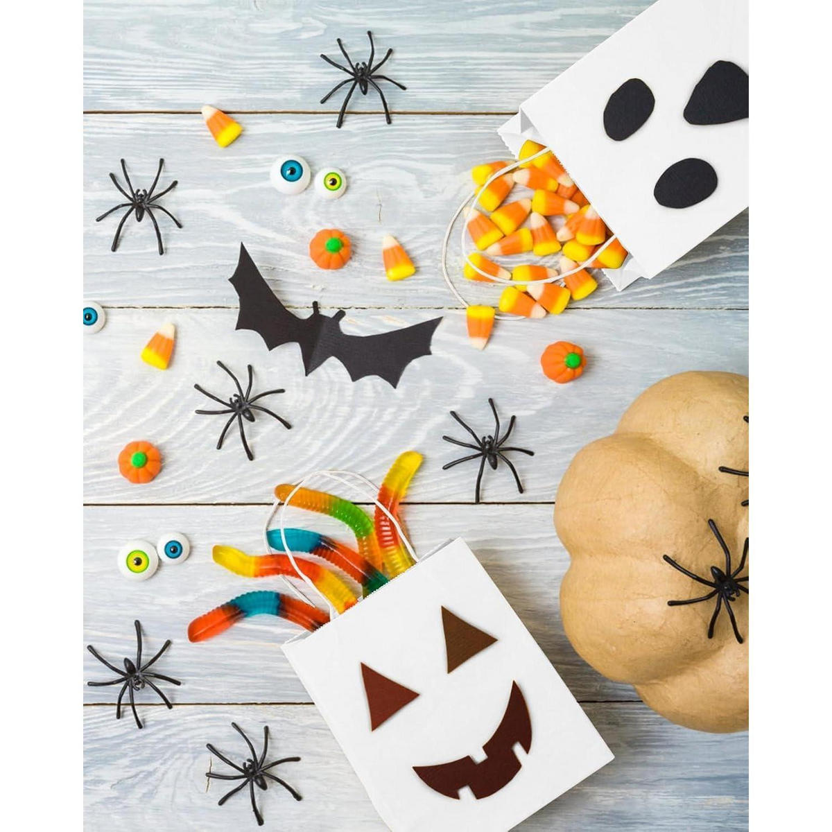 GESCHENKTÜTEN 40 Stück Weiß 21 x 27 x 11 cm - Weiß, Papier (21/11/21cm)