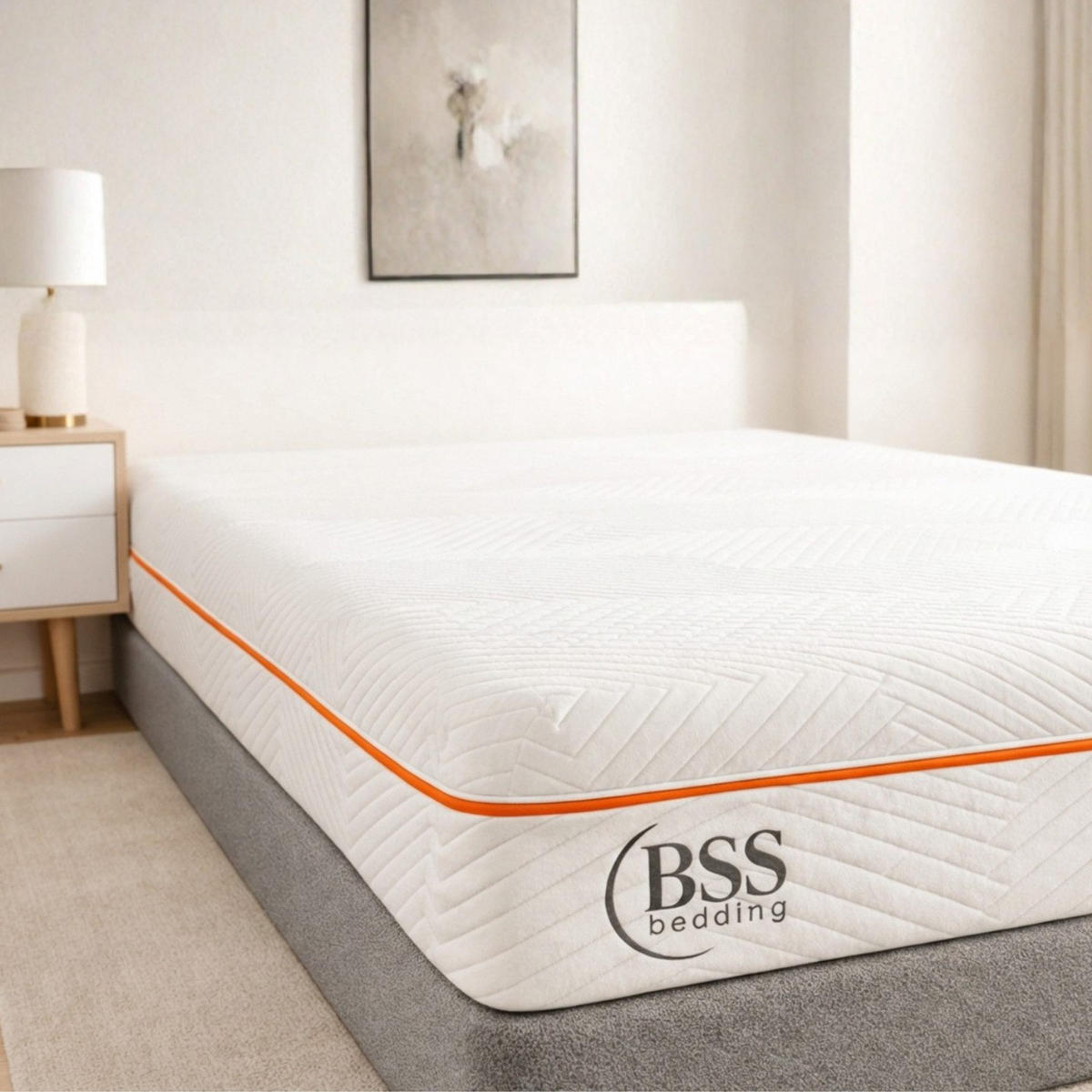 KALTSCHAUMMATRATZE ELITE VISCO ,120x200 cm, Höhe ca.: 22 cm, Wendematratze mit unterschiedlichen Härtegraden, H2 + H3 = mittel + fest, 7-Zonen - Weiß, Textil (120/200cm) - Gowoll