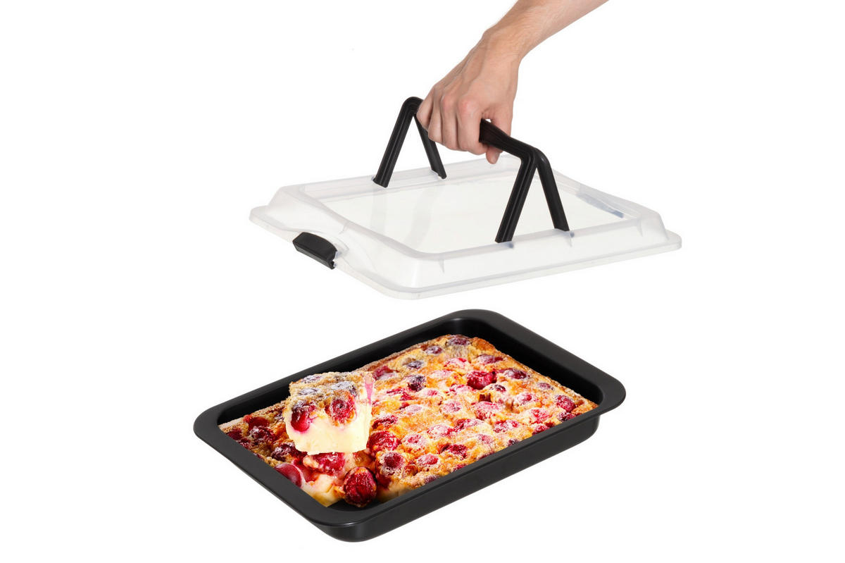 KUCHENFORM zum Tragen - Schwarz, Metall (42/4.5/30cm)