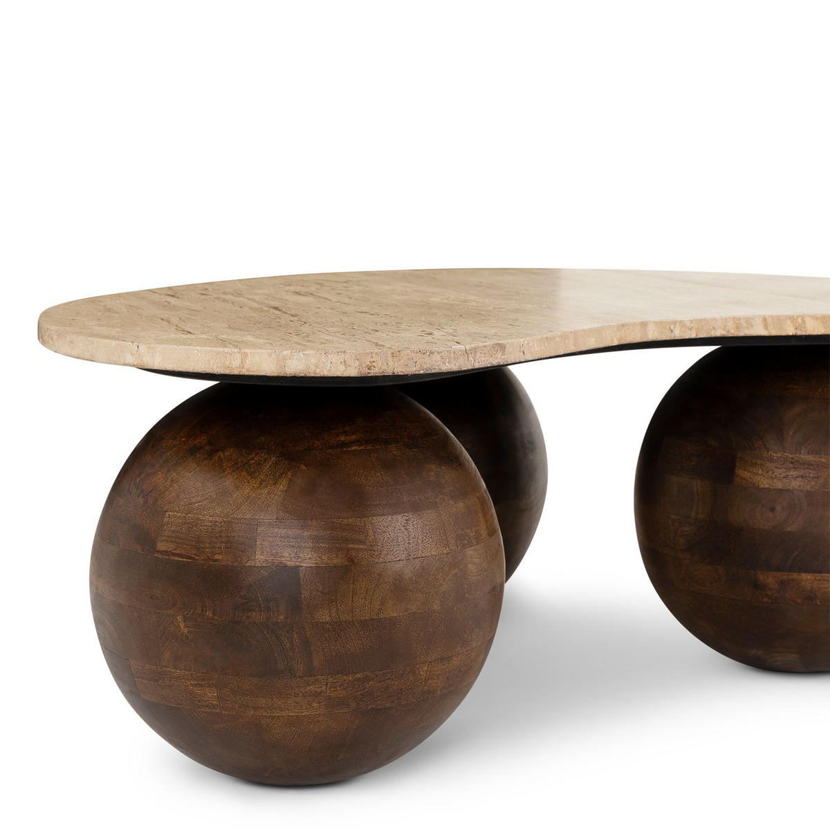 COUCHTISCH LUNI braun/beige - Beige/Braun, Naturmaterialien/Holz (65/90/30cm) - IDIMEX